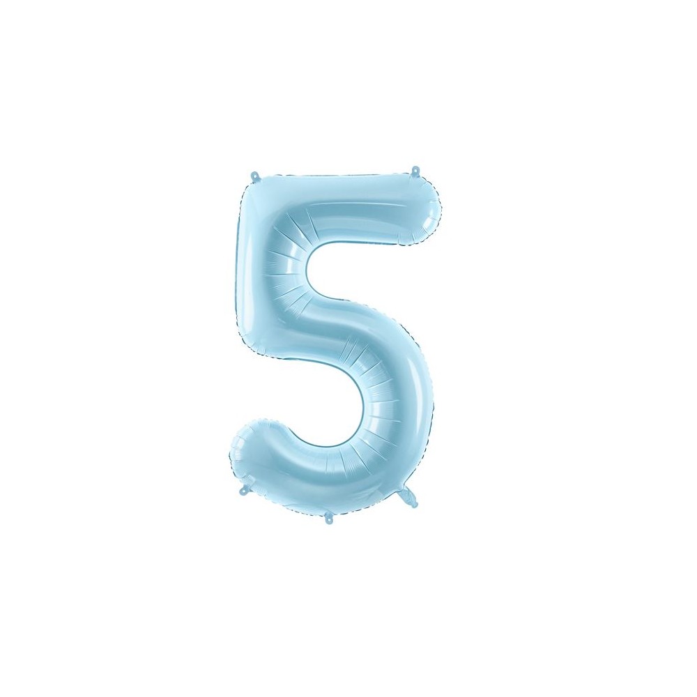 Palloncino Numero 3 in Mylar - 34 - 86 cm Blu