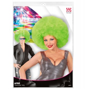 Calotta Clown Lusso con Capelli Ricci Multicolore, Adulto