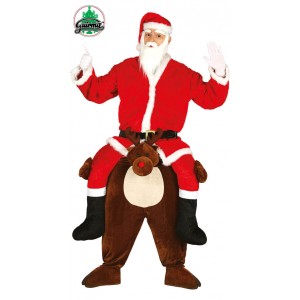 Costume Babbo Natale Gonfiabile, Adulto, Taglia Unica