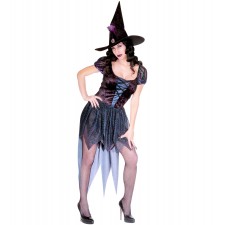 costume strega halloween carnevale donna taglia xl 14868