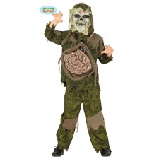 Costume Bambino Zombie Horror Halloween 10/12 Anni Spaventoso Mostro