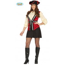 vestito di carnevale adulto donna piratessa corsara popolana cartomante