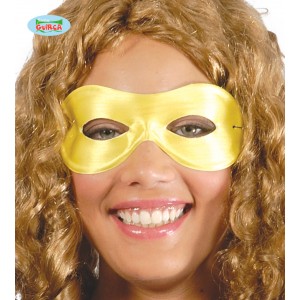 Maschera Veneziana Sornione Nera da Adulto in Plastica Rigida